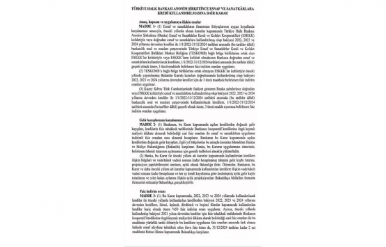 Esnafa faizsiz kredi müjdesi!