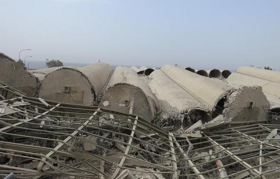 Ürdün'deki 75 silodan oluşan dev yapı patlatıldı!