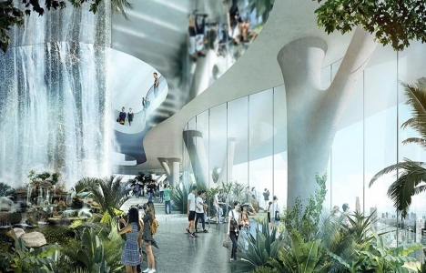 Bu gökdelenin ortasında orman var!