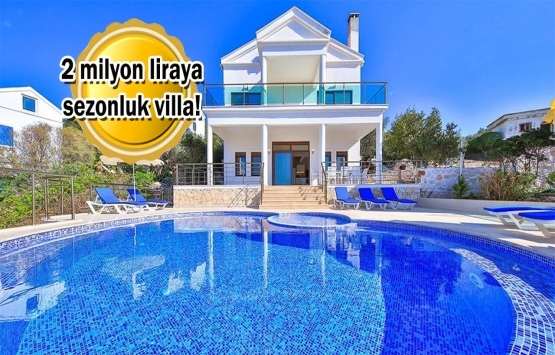 Müsilaj havuzlu villalara ilgiyi katladı!