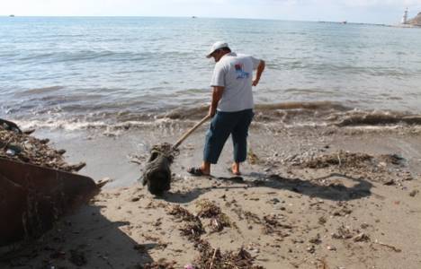 ALTİD Alanya'da sahilleri temizledi!