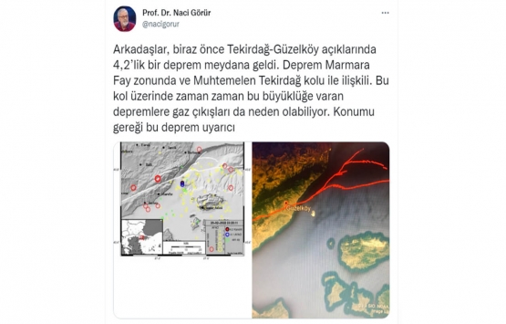 Prof. Dr. Naci Görür den korkutan Marmara depremi açıklaması!