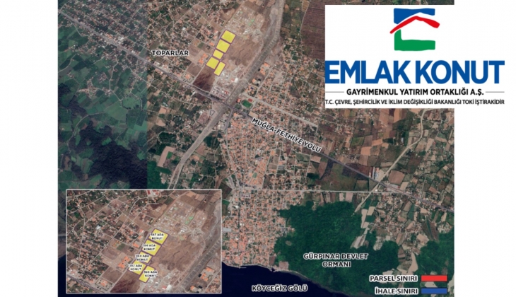 Emlak Konut GYO Muğla Köyceğiz Toparlar ihalesi iptal edildi!