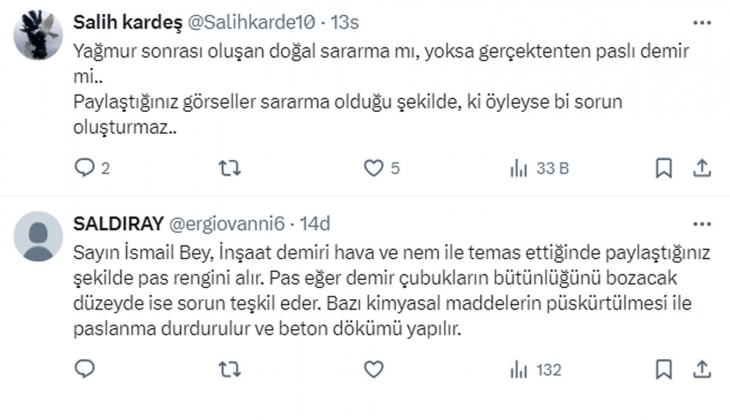 Emlak Konut GYO - THY Yenişehir Evleri nin inşaatında flaş iddia: Konutlar paslı demirlerle yapılıyor!