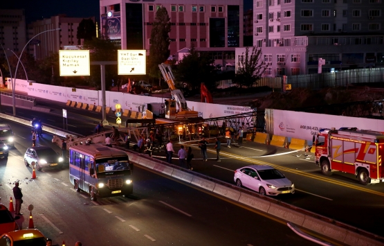 AKM-Kızılay metro inşaatında vinç kazası!