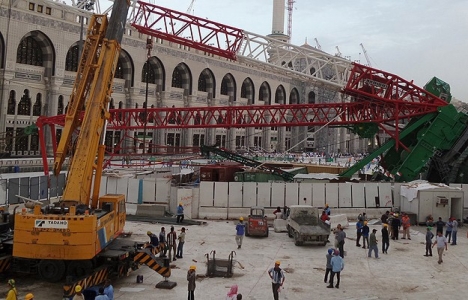 Liebherr şirketi Mekke'deki vinç kazasını inceleyecek!