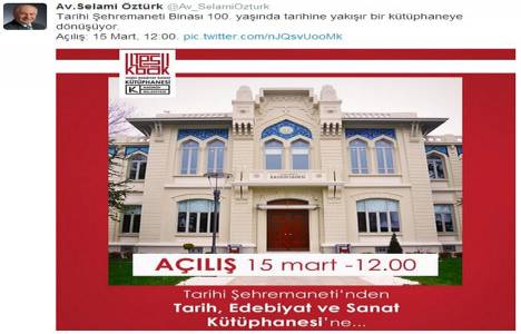 Kadıköy Tarih Edebiyat ve Sanat Kütüphanesi 15 Mart ta açılıyor!
