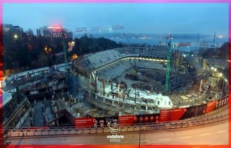 Vodafone Arena son durum: Çatı montajına başlandı!
