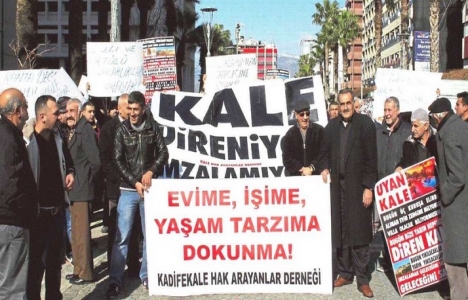 Kadifekale'de kamulaştırma eylemi yapıldı!