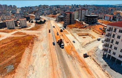 Şahinbeyde yol çalışmaları