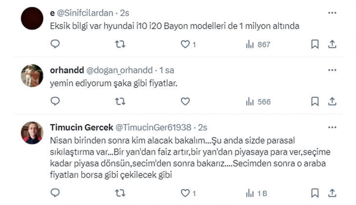Türkiye de fiyatı 1 milyon TL den daha ucuz olan 8 otomobil! Yeni araç alacaklar dikkat!