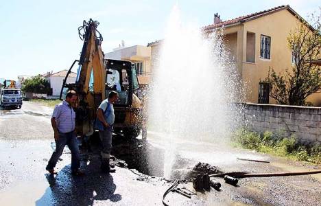 Aliağa’da patlak boru mesaisi!