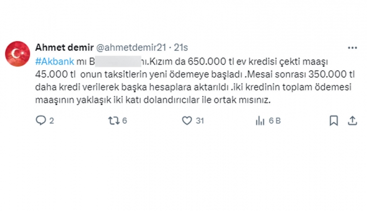 Akbank mağdurları seslerini duyurmaya çalışıyor: 650 bin TL konut kredisi çektik, başka hesaplara 350 bin TL gitti!