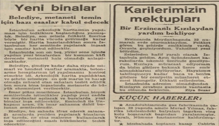 1940 yılında İstanbul'daki inşaatlar için yeni plan hazırlanmış!