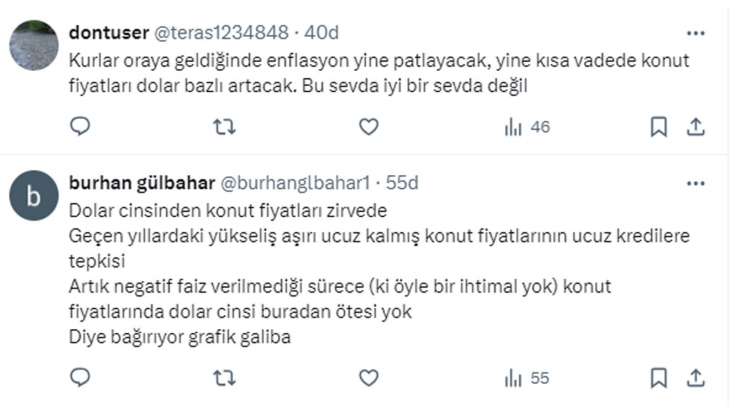 İstanbul da dolar bazlı konut fiyatlarında son durum ne?