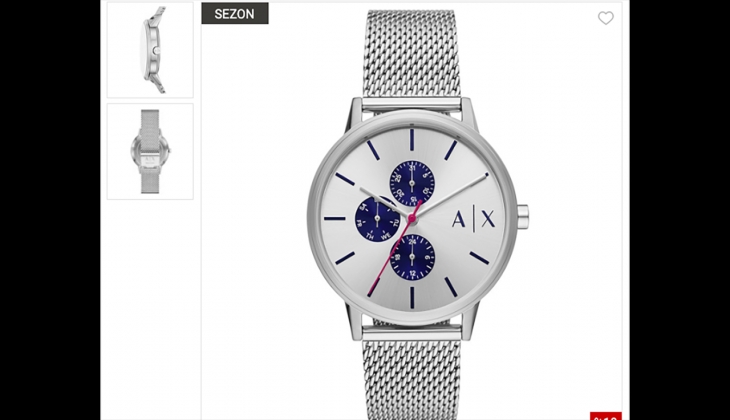 Armani Exchanege AX2743 modeli Saat ve Saat online sitesinde yüzde 10 indirimli! İşte 25 Eylül 2022 Armani fiyat listesi
