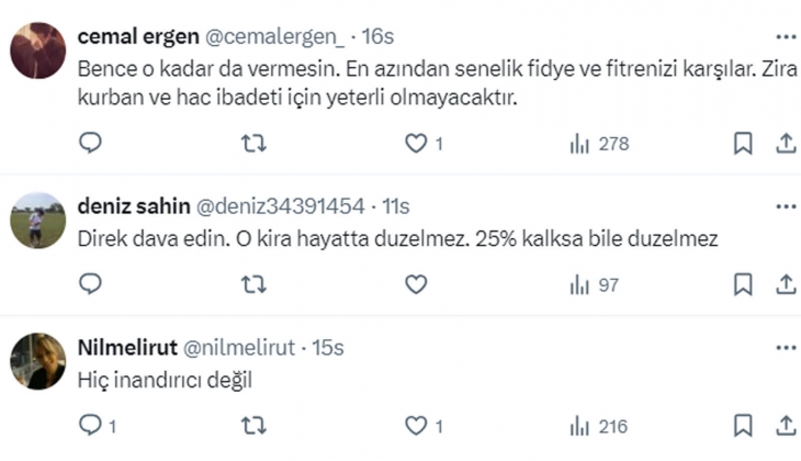 Mağdur ev sahiplerinin tepkisi dinmiyor: 400 metrekarelik evde 2.600 TL ye oturan zengin kiracıma ben bakıyorum!