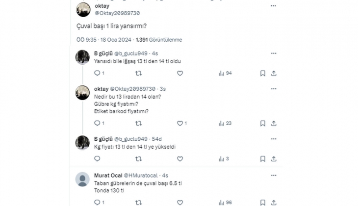 Çiftçiler dikkat: Gübre fiyatlarına zam kapıda! 