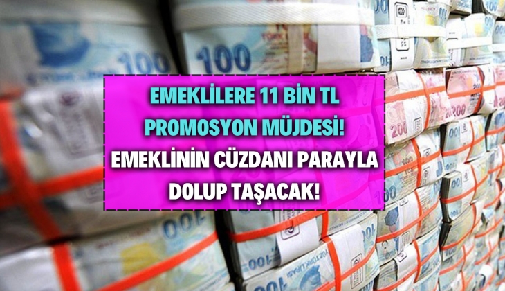 Emekliye rahat nefes aldıran müjde! Bankalar el ele verdi! 11 bin TL promosyon verecek!