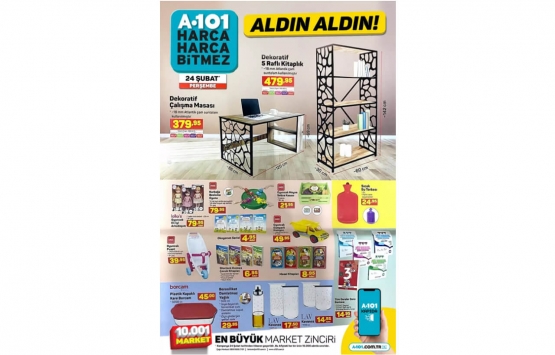 A101 24 Şubat 2022 kataloğu! Aldın aldın!