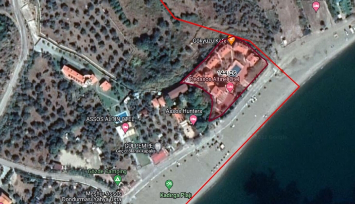 Pedasos Altınel Otel satılıyor! Çanakkale Behramkale de satılık otel fırsatı! 