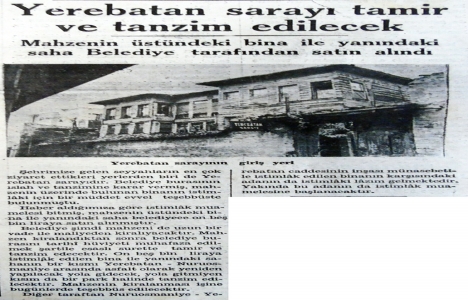1938 yılında Yerebatan Sarnıcı restore edilecek!