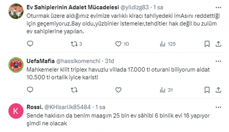 Emsali 25 bin TL olan lüks sitede 5 bin TL ye oturan kiracı var! Ev sahiplerinin hali ne olacak? 