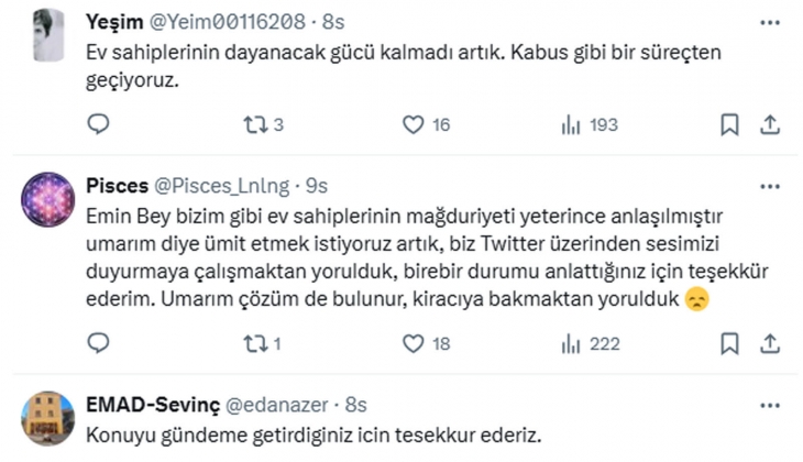 Gazeteci Emin Pazarcı: Bakan Tunç, kira davalarını hızlanması için yeni tedbirler alınacağını söyledi!
