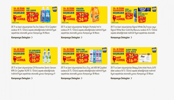 Şok Market 25 TL ve Üzeri Alışveriş İndirimleri! Şok Market Mayıs indirimli fiyat listesi