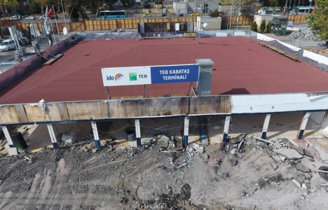 Kabataş Deniz Terminali havadan görüntülendi!