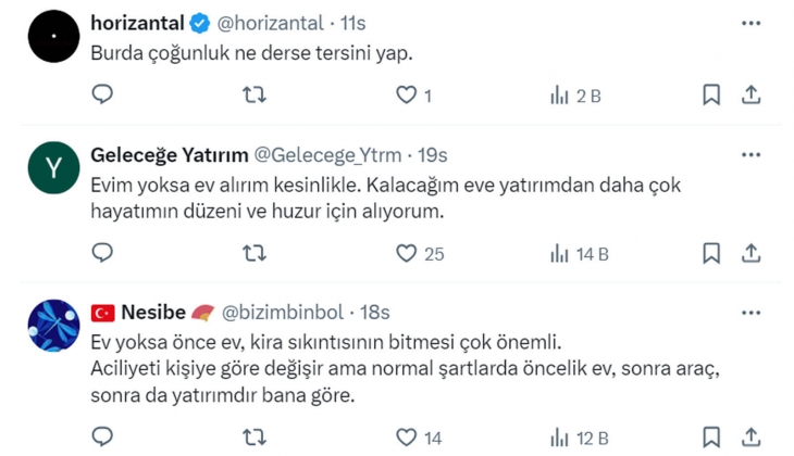 3.5 milyon TL ile ev alınırsa yıllık 180 bin kira, Tüpraş hissesi alınırsa yıllık 199 bin 950 TL getiri gelir!