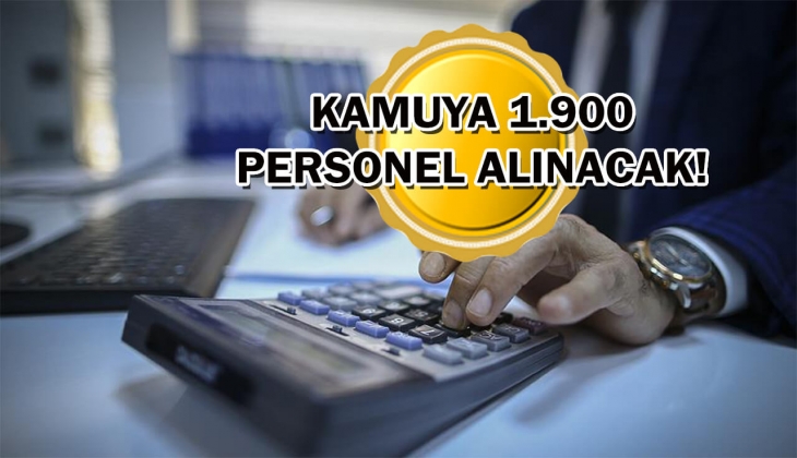 Kamuya hemen 1.900 memur alınacak! Başvurular başladı! Lise, ön lisans ve lisans mezunları dikkat! 