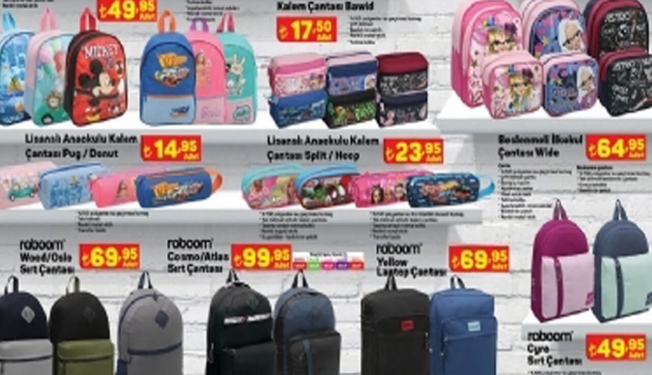 Aileler dikkat! Okul İhtiyaçları En Uygun Fiyatlarla A101 de...