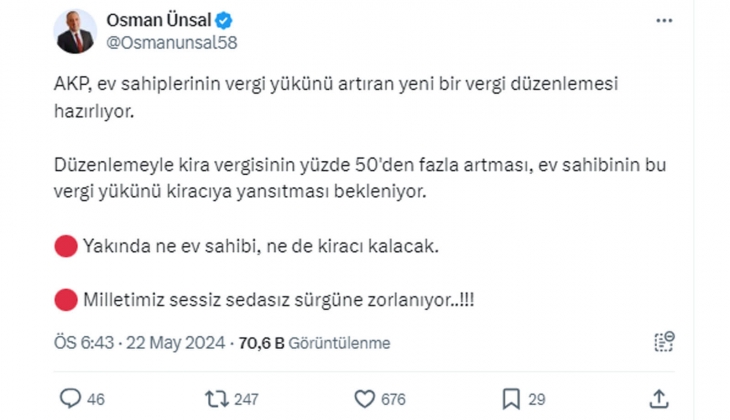 Kira vergisi yüzde 50 den fazla artacak: Yakında ne ev sahibi, ne de kiracı kalacak!