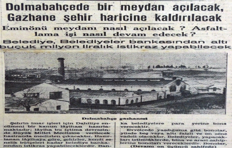 1938 yılında Dolmabahçe de bir meydan açılacak!