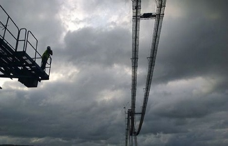 3. köprünün Avrupa Yakası kısmına 15 nci tabliye yerleştirildi!