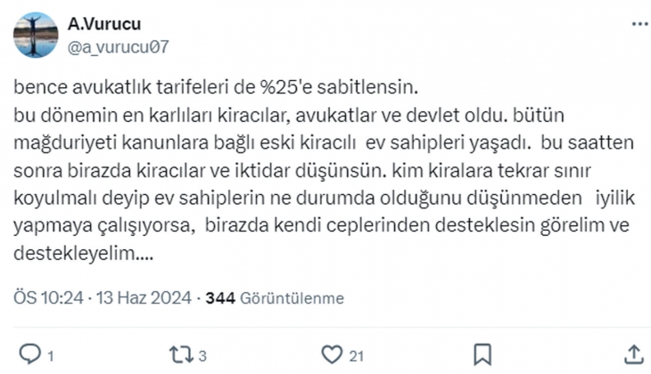 Avukattan yüzde 25 uygulamasından vazgeçilmesi hayatın olağan akışına uygun değil açıklaması!