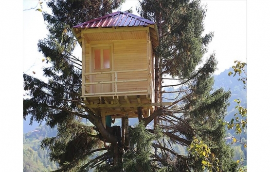 Rize deki marangozdan ilginç mimari! 