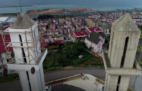 Trabzon Molla Halil Camii inşaatı