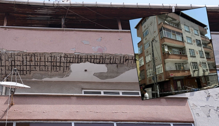 Bahçelievler'de 4 katlı binanın balkonu kısmen çöktü: Beklenen Marmara depremi için mesaj veriyorlar! 