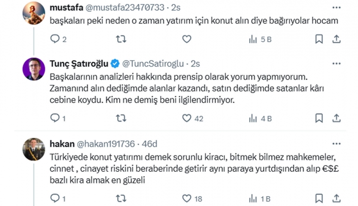 Ekonomist Tunç Şatıroğlu: Oturmak için ev alacaksanız, aradığınızı bulduğunuz an alın! Ama yatırım yapacaklar... 