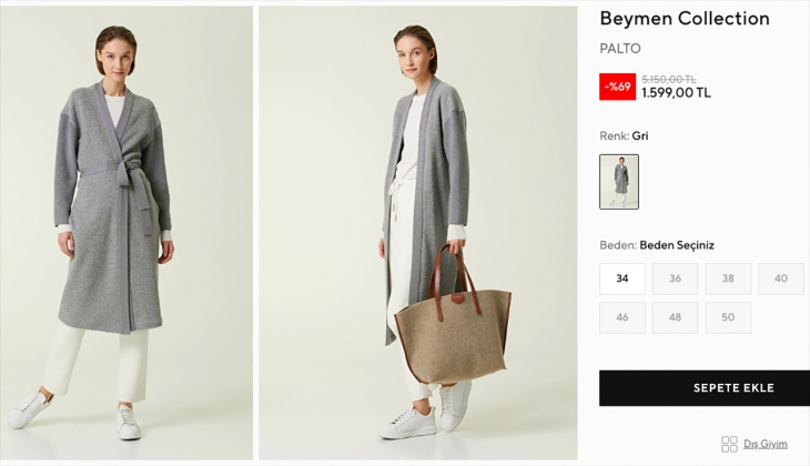 Şıklığın adresi Beymen’de outlet fırsatlarını kaçırma! Yüzde 70 e varan indirimlerle 20 Eylül 2022 Beymen fiyat listesi