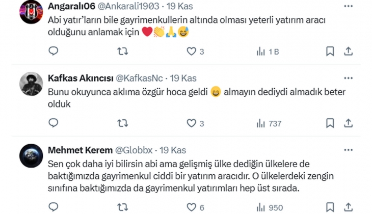 Gayrimenkul fiyatlarındaki artış Türkiye gerçeklerinden soyutlanıp çözülemez: Konut yatırımı mantıklı mı?