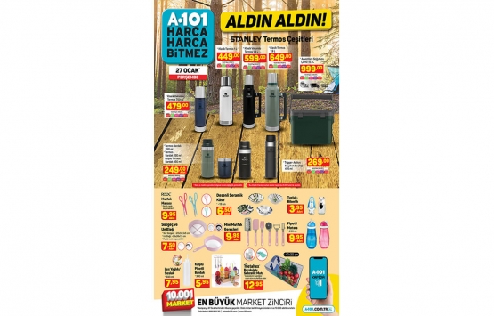 A101 aldın aldın online 27 Ocak kataloğu!