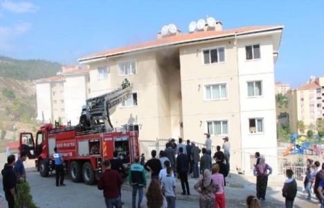 Bilecik TOKİ'de yangın paniği!