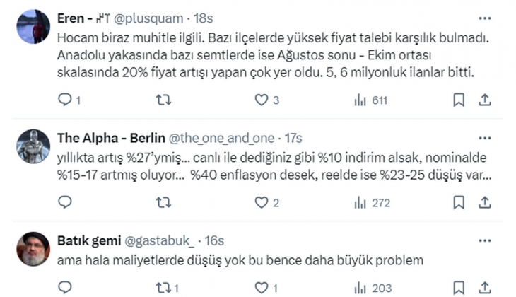 Eski banka hazinecisi Evren Kirikoğlu: Şu an çantada canlıyla gidilse, ilan fiyatından yüzde 10 altında ev alınabilir!