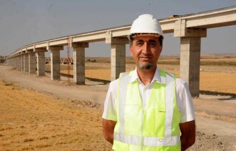 Güneydoğu nun en uzun demiryolu viyadüğü yapılıyor!