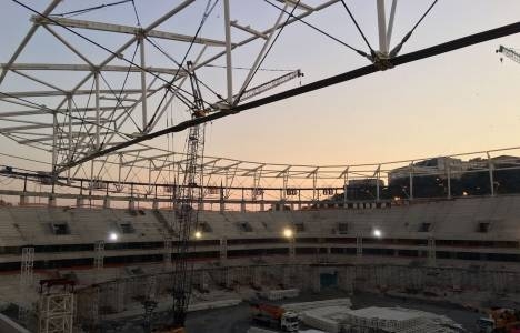 Vodafone Arena'nın çatı yükseltme işlemi tamamlandı!