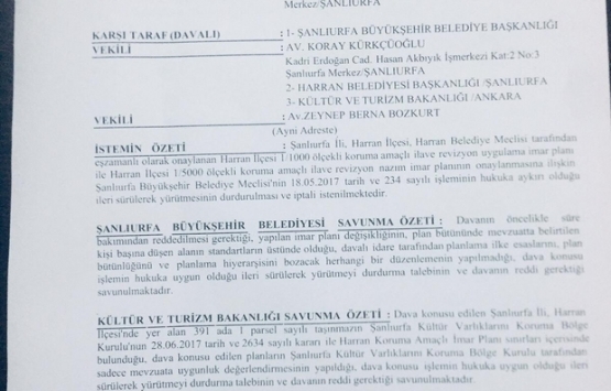 Harran Belediyesi nden imar usulsüzlüğü iddialarına cevap!