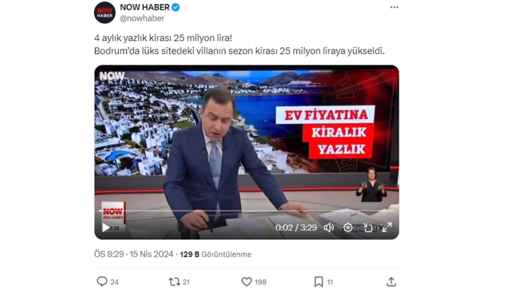 4 aylık yazlık kirası 25 milyon TL oldu! Yazlık kiraları resmen uçtu! 